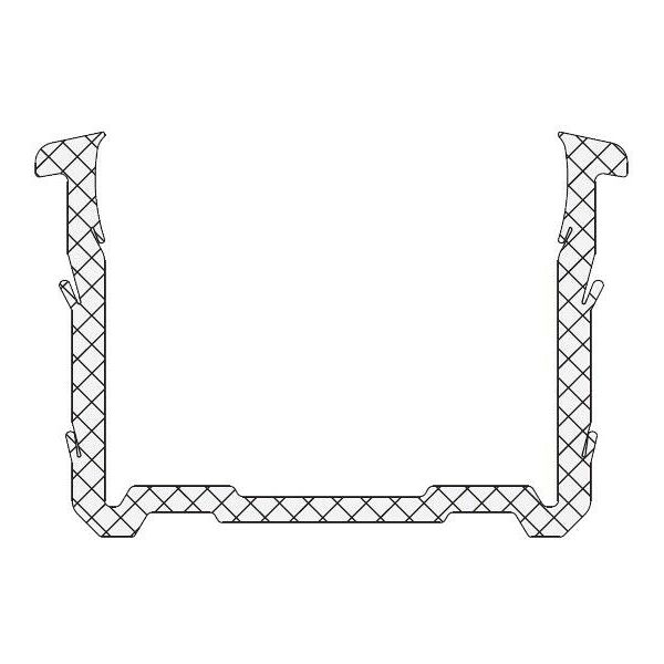 ditec entrematic guarnizione per vetro 22 mm 3 - 3 - 9 - 3 - 3 40m  rgr214040