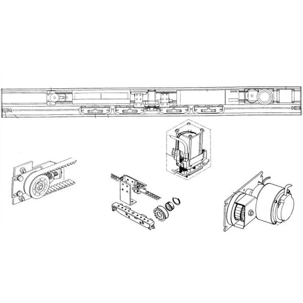 ditec entrematic kit sostitutivo per gtv con pannello di controllo el20  ksvgtv ricambio originale