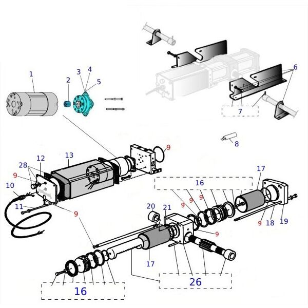 aprimatic motore connettore 230v 4p h70  41002/171 ricambio originale