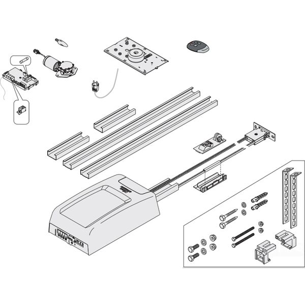 ditec entrematic kit accessori supporto motore per top 603h 903h  6topac nc6topac ricambio