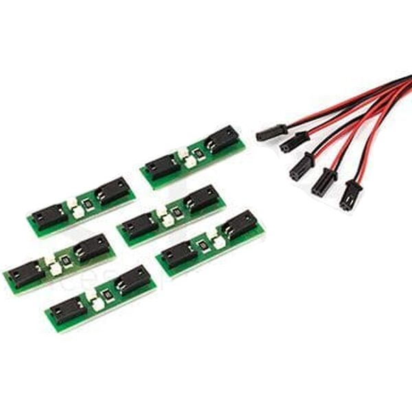 ditec entrematic kit set luci sei 6 led per barriere qik qik4e qik7eh  qiklux ricambio