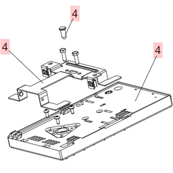 faac base e supporto binario per d600 d1000 d700hs zodiac  63003357 ricambio