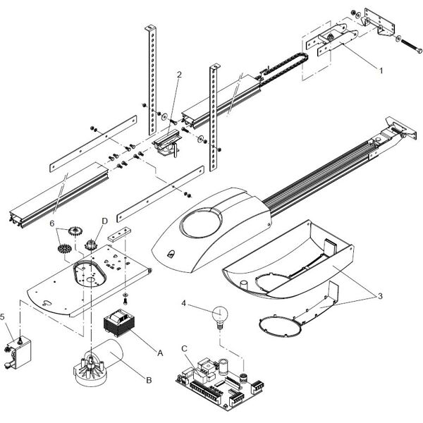 beninca' centrale scheda quadro comando cp.k4re per ken4re  9686256 ricambio originale