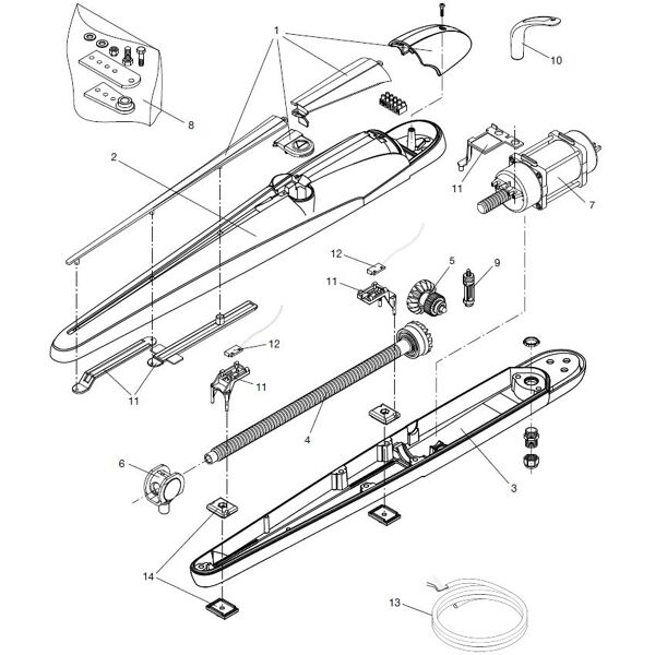 beninca' blister staffe per motore bob 24v  9686886 ricambio originale