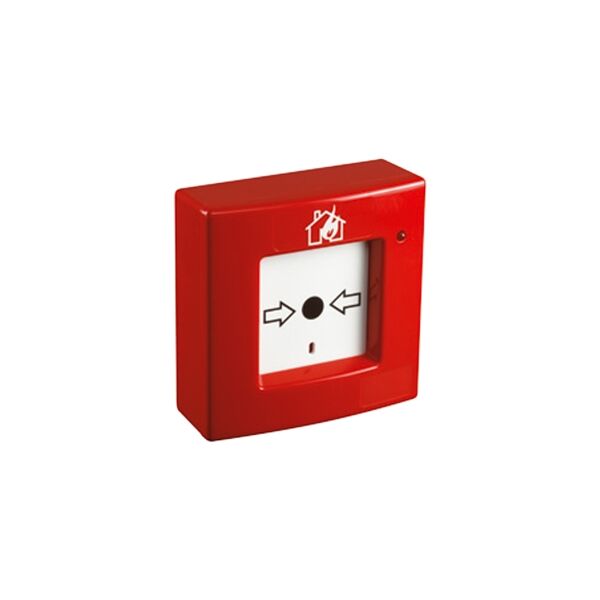 urmet pulsante convenzionale di allarme a riarmo di colore rosso elkron p440 80sb3800121