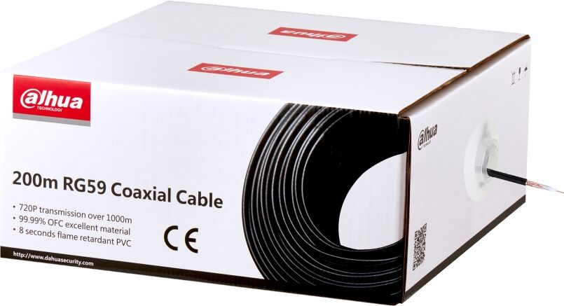 dahua cavo coassiale rg59 200 m (ofc+cca)  pfm930-59n