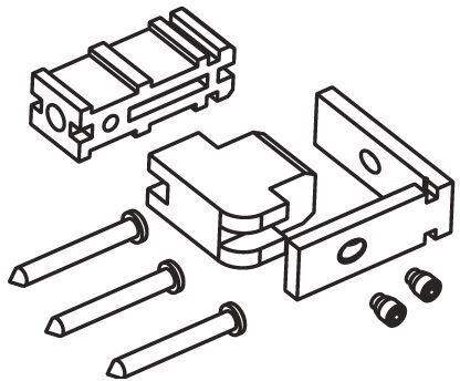 faac kit accessori anta fissa tk20  105818