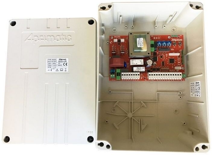 aprimatic apparecchiatura centrale scheda quadro di comando 230v  ba230 41628/001