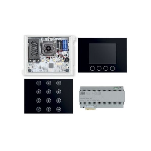urmet kit base impianto video, alpha, tastiera e display con rubrica, sistema 2voice  1783/733