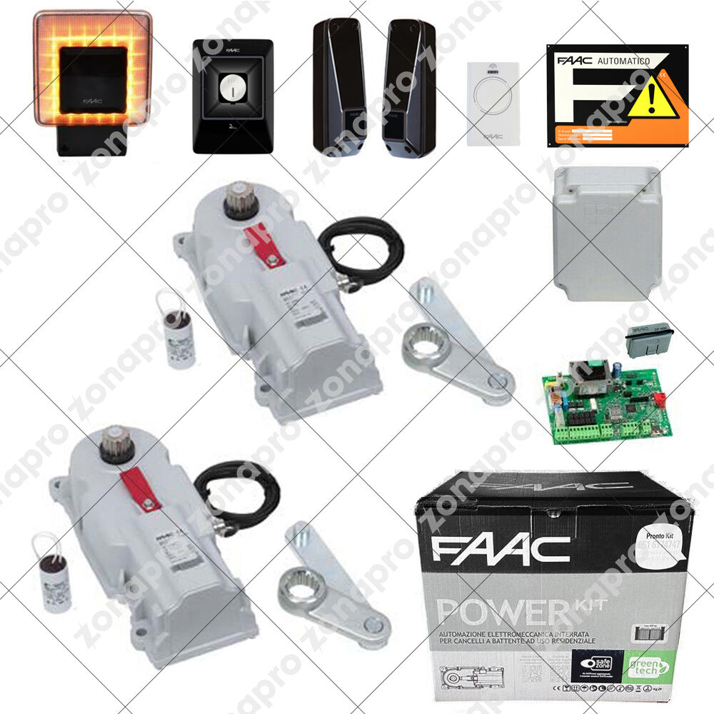 Faac POWER KIT 106746445 770n 230v Automazione Cancello Ante Battenti Interrato