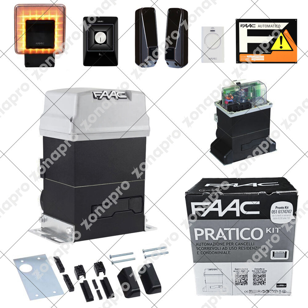 Faac 746 PRATICO KIT 600kg 230v 10564944 Automazione Cancello Anta Scorrevole