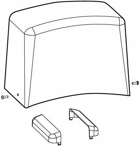 Cardin Coperchio Laterali Dx Sx SLACE601 SLEVO 600 800 1200 Ricambio 9995001 TELCOMA EVO