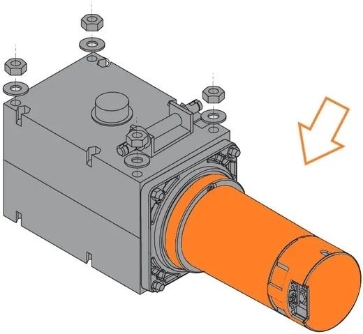 Ditec Entrematic Motore Elettrico 24v Per Arc 1Bh Box 3Sh 6ARCHM Ricambio Originale