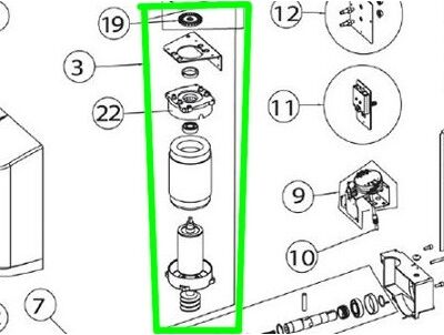 Ditec Entrematic Motore Elettrico 230v 230Vca Per Cross 14 E - Ve 18 E Ve 6CS18M Ricambio Originale