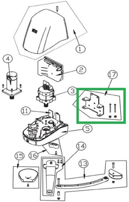 Ditec Entrematic Staffa Di Supporto Muro Per Facil 6FACILSP Ricambio Originale