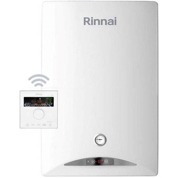 rinnai caldaia a condensazione zen metano o gpl con crono wi-fi low nox con kit scarico fumi gpl 24 kw