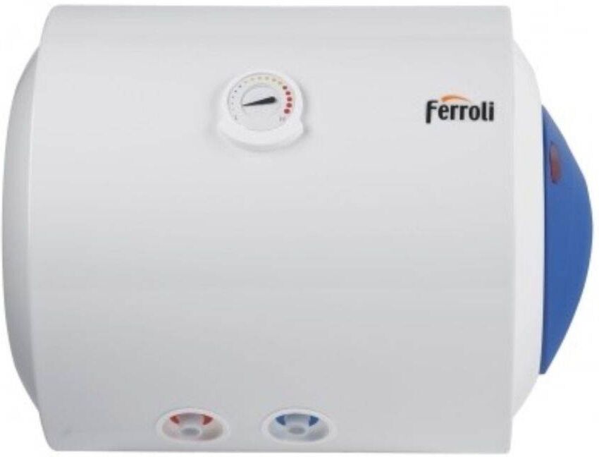 ferroli scaldabagno elettrico calypso smart 50-80/2 ho orizzontale attacco destro 50l-80l 80 l