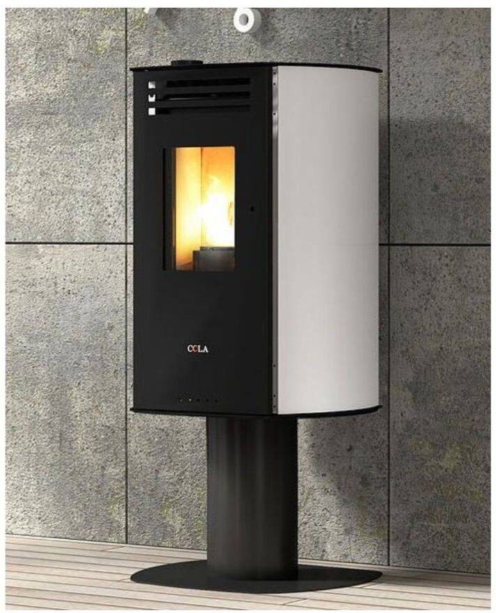 Anselmo Cola Stufa a Pellet Ventilata Vision HR 6,5 Kw Classe A+ Wi-Fi Colori vari