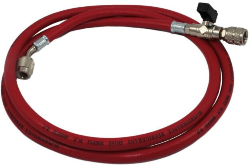 Tecnogas Frusta Tubo Flessibile 5/16" SAE C/Rubinetto ROSSO L 3000 mm