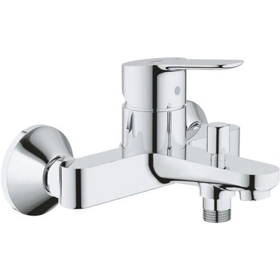 Grohe Bauedge Miscelatore Rubinetto Monocomando StarLight Cromo in Metallo per Vasca Doccia con Deviatore Automatico 23334000 Grohe Bauedge Miscelatore Rubinetto Monocomando StarLight Cromo in Metallo per Vasca Doccia con Deviatore Automatico 23334000