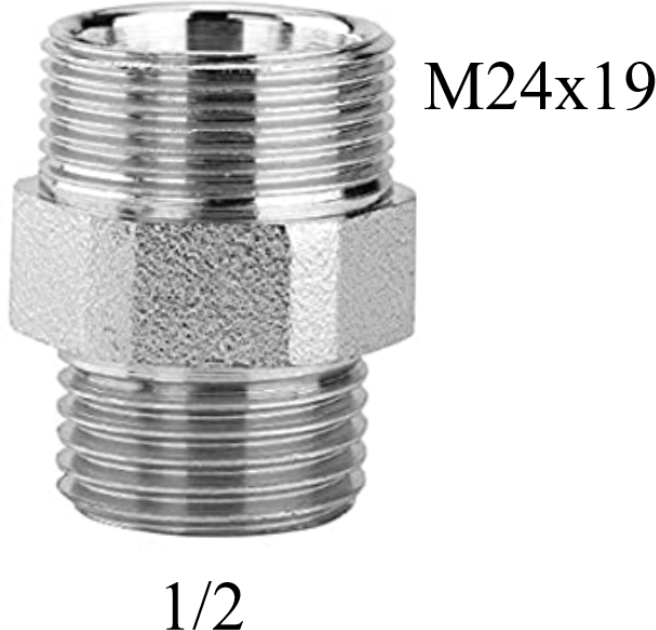 Arteclima Raccordo dritto Niples 24X19 1/2" M o 3/4 M