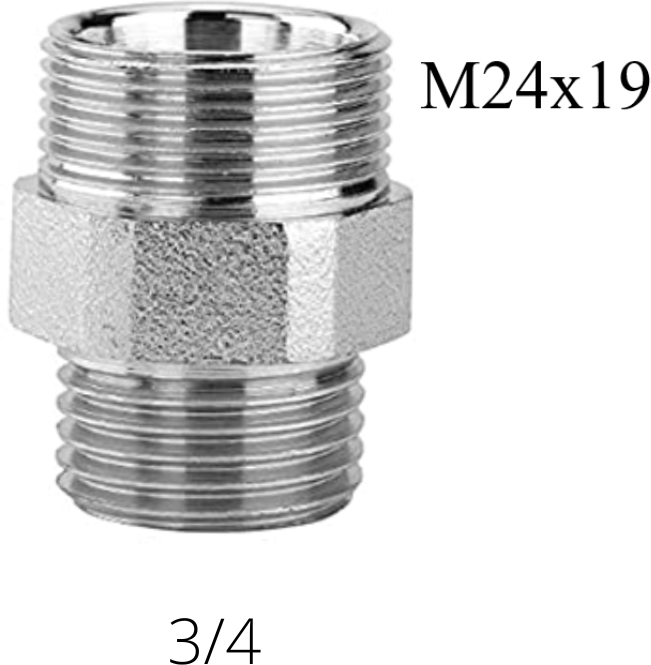 Arteclima Raccordo dritto Niples 24X19 1/2" M o 3/4 M