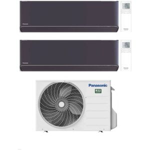 Panasonic Climatizzatore Dual Split Etherea Dark 9+9 con CU-2Z35TBE Inverter R-32 Wi-Fi Classe A++