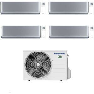 Panasonic Climatizzatore Quadri Split Etherea Silver 9+9+12+18 con CU-5Z90TBE Inverter R-32 Wi-Fi Classe A++