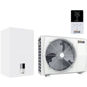 Ferroli Pompa di Calore Splittata Omnia S Hybrid C Aria-Acqua R-32 Classe A+++ Comando Incluso 8 kW