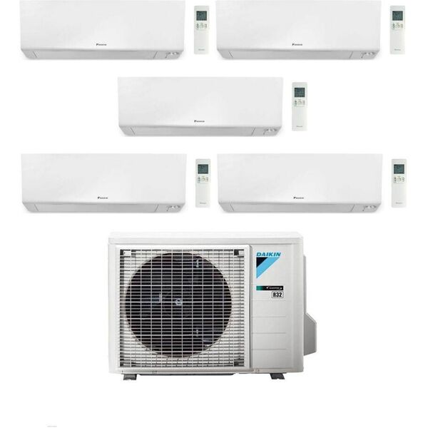 daikin climatizzatore penta split bluevolution serie ftxm-r perfera 9+9+9+9+18 con 5mxm90a r-32 wi-fi integrato