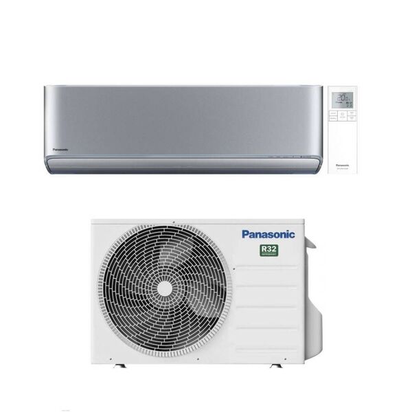 panasonic climatizzatore monosplit etherea silver cs-xz25 35 50xkew inverter r-32 wi-fi classea++ 12000 btu