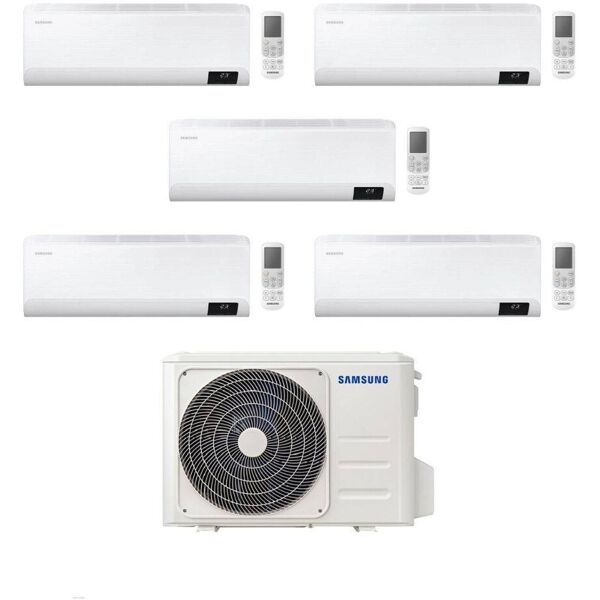 samsung climatizzatore penta split cebu 7+9+9+9+9 con aj100txj5kg/eu inverter wi-fi classe a++