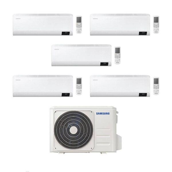 samsung climatizzatore penta split cebu 7+9+12+12+12 con aj100txj5kg/eu inverter wi-fi classe a++