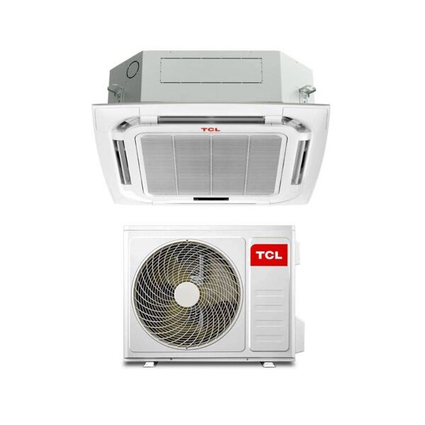 tcl climatizzatore monosplit a cassetta m48ss0 + mt4830 inverter r-32 wi-fi a++ trifase