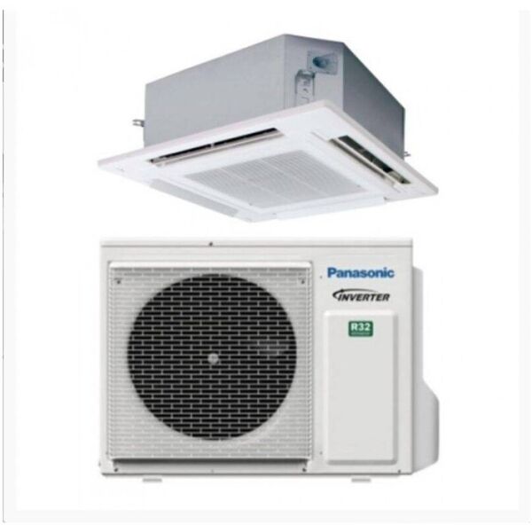 panasonic climatizzatore monosplit a 4 vie a cassetta 90x90 serie paci nx 24000 btu u-71pz3e5a s-6071pu3e gas r-32