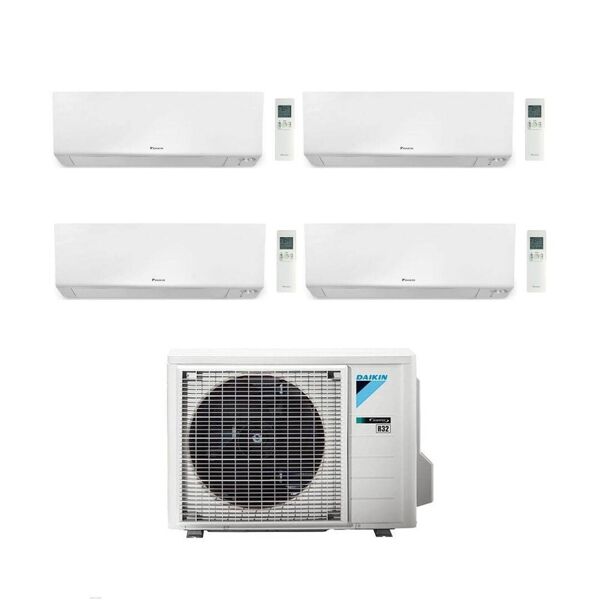 daikin climatizzatore quadri split bluevolution serie ftxm-r perfera 9+12+12+12 con 4mxm80a9 r-32 wi-fi integrato