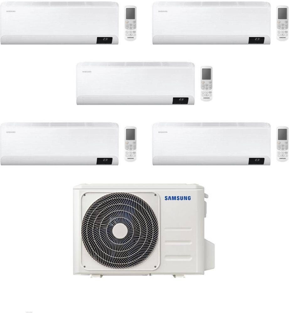 samsung climatizzatore penta split cebu 7+9+9+12+24 on aj100txj5kg/eu inverter wi-fi classe a++