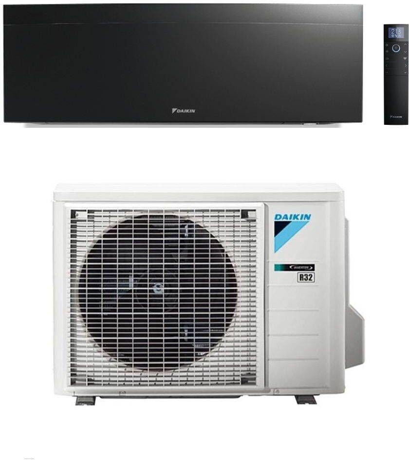 Daikin Climatizzatore Monosplit Bluevolution Emura III FTXJ-AB / RXJ-A Nero Opaco R-32 Wi-Fi Classe A+++ 9000 btu