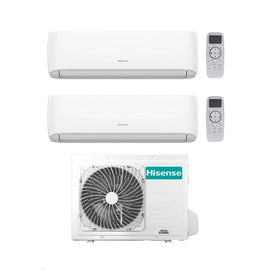 Hisense Climatizzatore Dual Split Hi Comfort 12+12 con 3AMW62U4RJC Inverter Wi-Fi R-32 Classe A++