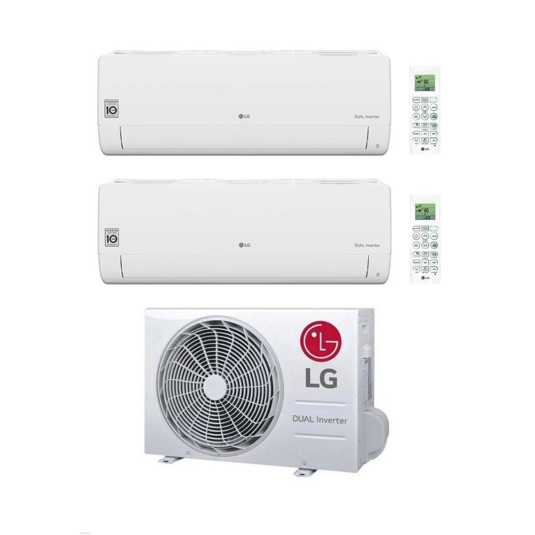 LG Climatizzatore DualSplit Libero Smart 9+9 con MU4R27.U42 Inverter R-32 Wi-Fi Classe A++