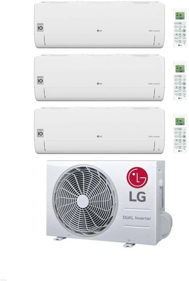 LG Climatizzatore TrialSplit Libero Smart 9+9+12 con MU4R27.U42 Inverter R-32 Wi-Fi Classe A++