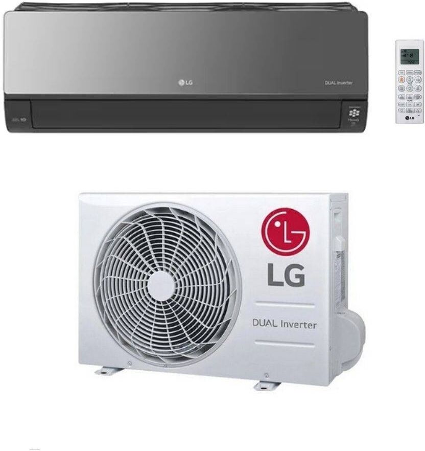 LG Climatizzatore Monosplit Artcool Mirror UV Nano Inverter R-32 Wi-Fi Classe A+++ 9000 btu