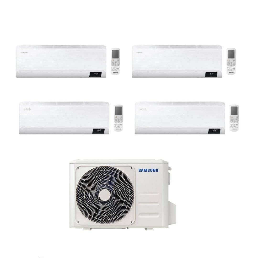 Samsung Climatizzatore Quadri Split Cebu 9+9+18+18 con AJ100TXJ5KG/EU Inverter Wi-Fi Classe A++