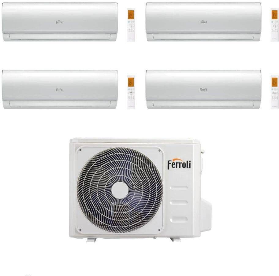 Ferroli Climatizzatore Quadri split Giada M 9+9+9+9 con 2CP001SF-28-4 R 32 Inverter Wi-Fi Classe A++