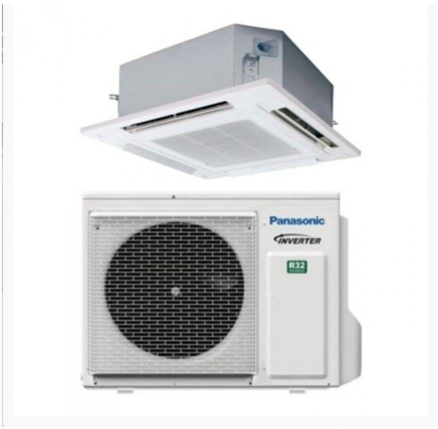 Panasonic Climatizzatore Monosplit a 4 vie a Cassetta 90x90 Serie PACI NX 24000 Btu U-71PZ3E5A S-6071PU3E Gas R-32