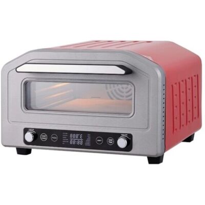 Akai Forno Pizza Multifunzione Rosso Air-fryer Con Pietra Refrattaria e Griglia Funzione Grill 1700w 17 Litri K1717 Akai Forno Pizza Multifunzione Rosso Air-fryer Con Pietra Refrattaria e Griglia Funzione Grill 1700w 17 Litri K1717