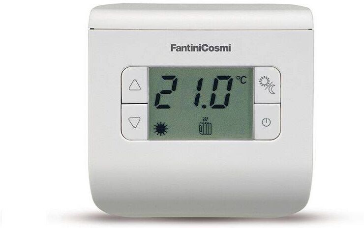 Fantini Cosmi Termostato Ambiente Digitale 3 Temperature CH110 Bianco