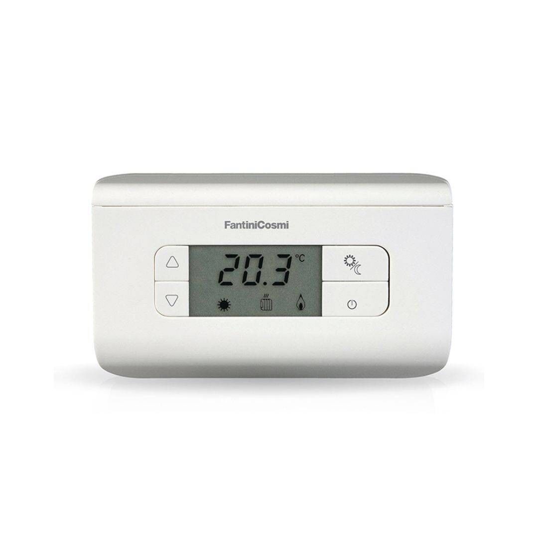 Fantini Cosmi Termostato Ambiente Digitale 3 Temperature CH115 Bianco