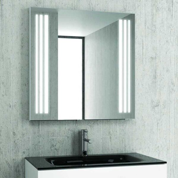 kamalu specchio bagno 100x75 illuminazione led modello kam-1391b