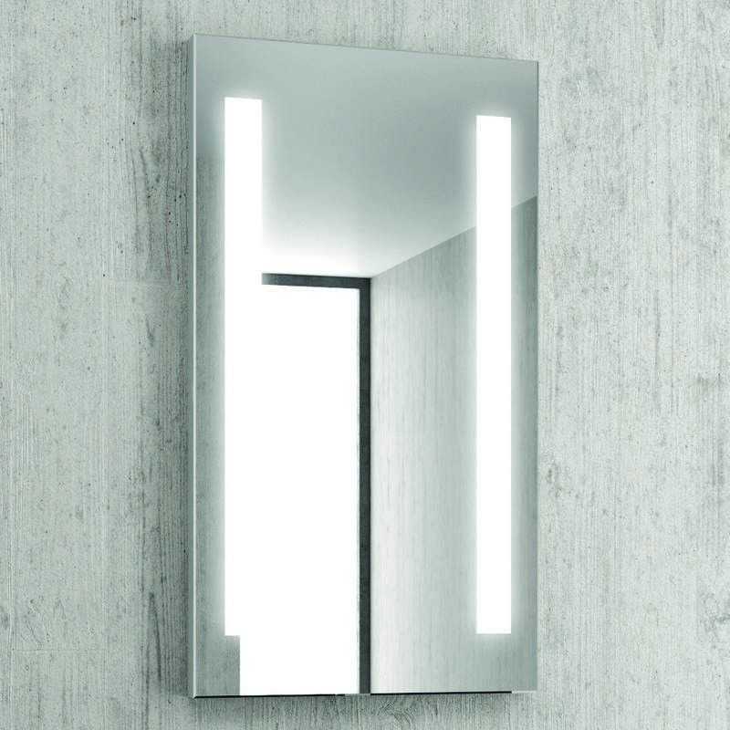 kamalu specchio bagno rettangolare 50x90cm a led kam-1392